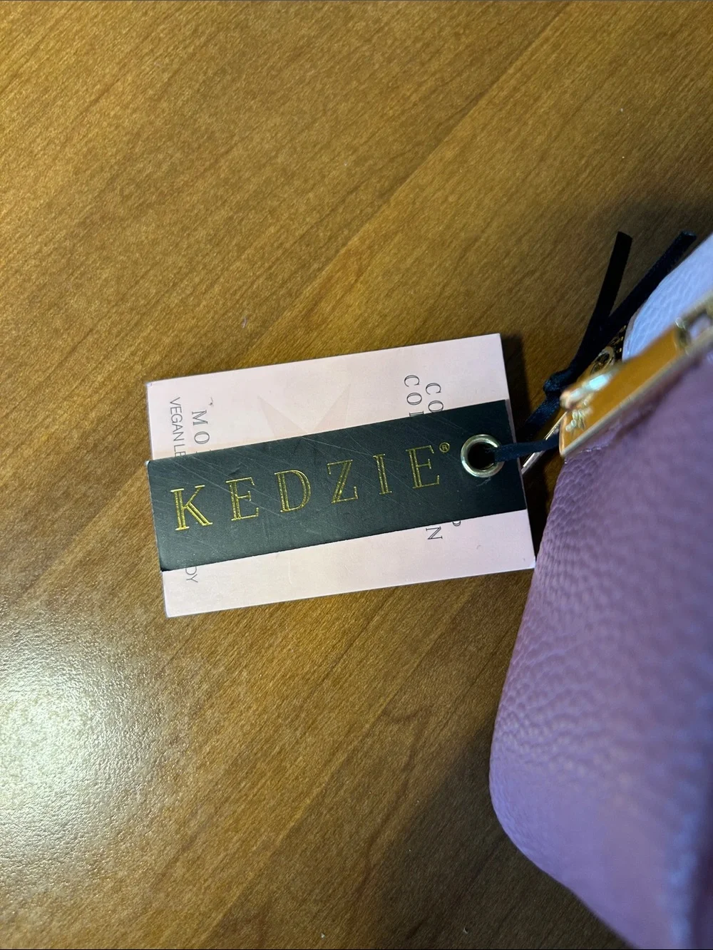 Kedzie Doubke Zip Two-Tone Pink Crossbody Bag